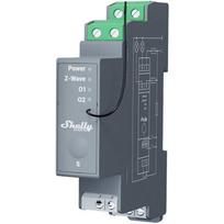Shelly Qubino Pro 2 WavePro2, DIN bėgio relė, 2 kanalų, Z-Wave, 16A/kan., 240V, 868.4MHz