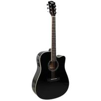 V-TONE VEAG1 CE BK, 4/4 elektroakustinė gitara, 1041.4mm, 20 griovelių, 6 stygos, 9V baterija, juoda