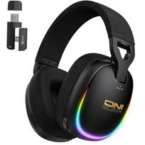 ONIKUMA GT805 belaidės žaidimų ausinės, 2.4GHz/Type-C/Bluetooth/laidinis, 60h, RGB, 1000mAh, 32Ω, 115dB, 20Hz-20kHz, 15m