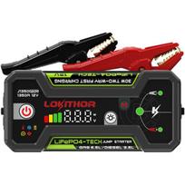 LOKITHOR J1350 Pro 25.6Wh užvedimo įrenginys, 1350A, LiFePO4, IP65, USB-C 30W, USB-A 18W