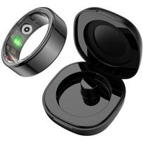 COLMI R02 išmanusis žiedas, 12 dydis, 21.3mm, juodas, Bluetooth 5.0, IP68, 21 sporto režimas, įkrovimo dėklas