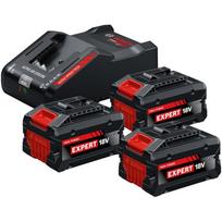 Bosch 0615V0005R Akumuliatorių komplektas, 3x8Ah, 18V, Li-ion, įkroviklis 16A, COOLPACK 2.0