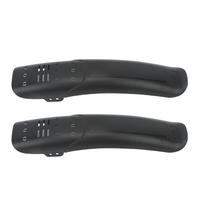 ENLEE 2PCS Mountain Bike Fender Set Universal Lengthened Hard Shell Plastic and Resin Bike Mud Guards for Outdoor Riding gray