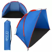 Paplūdimio palapinė 4FIZJO PRO 2 asmenims, mėlyna
