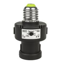 Maclean MCE21B E27 lemputės lizdo adapteris su prieblandos jutikliu ir laikmačiu, 100W