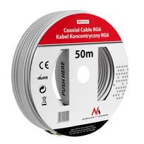 Koaksialinis antenos ir palydovinės TV kabelis Maclean MCTV-571 RG6 1.0 CCS, 50 m