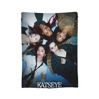 Katseye Kpop Girl Group Blanket Fleece  Winter  Breathable Warm Throw Blankets for Bed Outdoor Plush Thin Quilt 30x40in gray