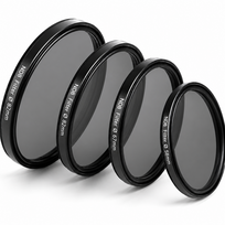 ND8 objektyvo filtras 55 mm, neutrinio tankio filtras, 3 žingsnių šviesos slopinimo ND filtras, ND8 pilkasis filtras, šviesos mažinimo filtras