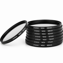 ND2 neutraus tankio filtras 37 mm, 1 žingsnio ND filtras, šviesos slopinimo filtras, fotografinis tankio filtras