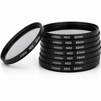 ND2 neutraliojo tankio filtras 67 mm, 1 žingsnio ND filtras, ND fotografavimo filtras, pilkas šviesos slopinimo filtras