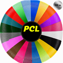 3D rašiklio filaments PCL 1,75 mm, 150 m, 3D pieštuko plastiko užpildas, 3D piešimo rašiklio siūlas