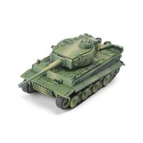 DIY 1/72 WWII Tiger Tank 4D Military Model Building Block Puzzle Assembly Toy for Kids Gifts žalia