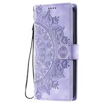 Apverčiamas odinis piniginės tipo dėklas telefonui iPhone 17 16 15 14 13 12 11 Pro Max 17E 16E Air Mini XR X 8 7 Plus SE Kortelių laikiklis Dangtelis Maišelis iPhone 12 mini violetinė