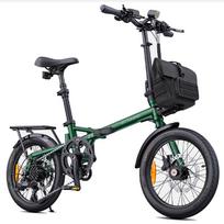Engwe Zip Foldable Electric Bicycle 250W Motor 16  Tire Urban Commuter Electric Bicycles 7 Speed Hydraulic Brakes 36V 10Ah Max Load 120Kg žalia