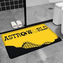 Travis Scott Astroworld Room Mats Anti-slip Absorb Water Long Strip Cushion Bedroon Mat Welcome Doormat 40cm x 60cm yellow