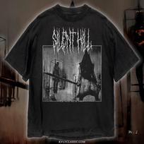 Silent Hill 2 T-Shirt Unisex Pyramid Head Konami Metal Horror Video Game Tee S gray