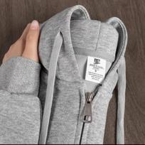 Unisex Retro Oversize Zip-Up Hoodie, Plus Velvet, Autumn/Winter Sportswear Cardigan 3XL 175-200 lbs white
