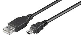 Kabelis USB A - miniUSB 3m juodas US132 UGREEN