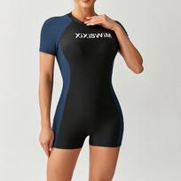 2026 Euro-American Long Sleeve Surf Swimsuit: Women's One-piece Bikini Wetsuit XXL pilka spalva