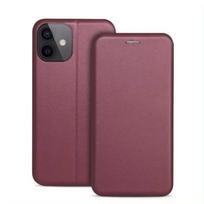 Dėklas Book Elegance Xiaomi Redmi Note 9 tamsiai raudonas
