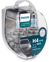 Philips lemputės X-TremeVision +150%, H4, 60/55W, DUO 12342XVPS2