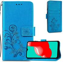 Dėklas Flower Book Samsung A566 A56 5G mėlynas