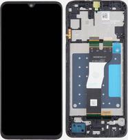 Ekranas tinkantis Samsung A057 A05S 2023 su lietimui jautriu stikliuku Black ir rėmeliu