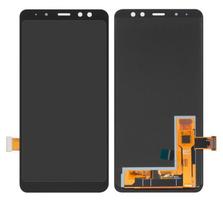 Ekranas tinkantis Samsung A530 A8 (2018) su lietimui jautriu stikliuku Black OLED (real size)
