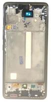 Ekranas tinkantis Samsung A536 A53 5G 2022 su lietimui jautriu stikliuku ir rėmeliu Awesome Black (assembled service pack)