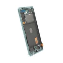 Ekranas tinkantis Samsung G780/G781 S20 FE su lietimui jautriu stikliuku ir rėmeliu Cloud Mint (service pack)