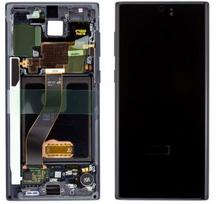 Ekranas tinkantis Samsung N970F Note 10 su lietimui jautriu stikliuku ir rėmeliu Black (used Grade C)