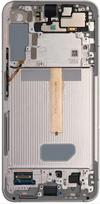 Ekranas tinkantis Samsung S906 S22 Plus su lietimui jautriu stikliuku ir rėmeliu White/Cream/Sky Blue (service pack)