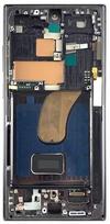 Ekranas tinkantis Samsung S918 S23 Ultra 5G su lietimui jautriu stikliuku ir rėmeliu Black OLED