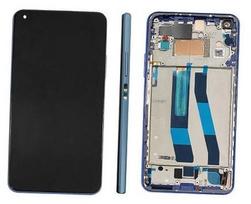 Ekranas tinkantis Xiaomi 11 Lite 5G NE su lietimui jautriu stikliuku ir rėmeliu Blue (service pack)