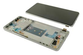Ekranas tinkantis Xiaomi 11T Pro 5G su lietimui jautriu stikliuku ir rėmeliu Moonlight White/Silver (service pack)