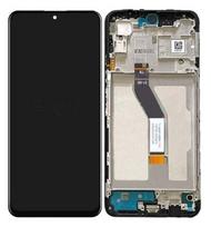 Ekranas tinkantis Xiaomi Poco M4 Pro 5G/Redmi Note 11S 5G/Redmi Note 11T 5G su lietimui jautriu stikliuku ir rėmeliu Black (serv