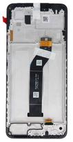 Ekranas tinkantis Xiaomi Redmi 13C 4G/5G/Poco C65 su lietimui jautriu stikliuku ir rėmeliu Black (service pack)