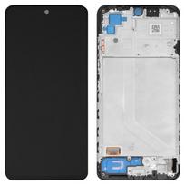 Ekranas tinkantis Xiaomi Redmi Note 10/Redmi Note 10S/Poco M5s su lietimui jautriu stikliuku ir rėmeliu Black OLED