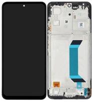 Ekranas tinkantis Xiaomi Redmi Note 12 5G/Poco X5 5G su lietimui jautriu stikliuku ir rėmeliu Black OLED