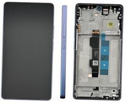Ekranas tinkantis Xiaomi Redmi Note 13 Pro 4G/Poco M6 Pro 4G su lietimui jautriu stikliuku ir rėmeliu Lavender Purple (service p