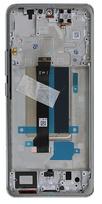 Ekranas tinkantis Xiaomi Redmi Note 13 Pro+ 5G su lietimui jautriu stikliuku ir rėmeliu Moonlight White (service pack)