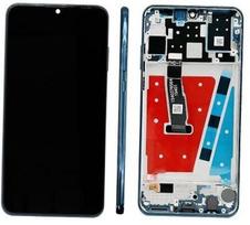 Ekranas tinkantis Huawei P30 Lite 48MP su lietimui jautriu stikliuku ir rėmeliu Peacock Blue