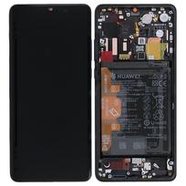 Ekranas tinkantis Huawei P30 PRO su lietimui jautriu stikliuku ir rėmeliu ir baterija Black (used Grade A)