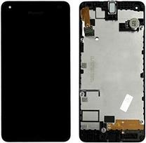 Ekranas tinkantis Microsoft (Nokia) Lumia 550 su lietimui jautriu stikliuku ir rėmeliu Black (used grade B)