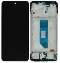 Ekranas tinkantis Xiaomi Redmi Note 14 4G (Global) su lietimui jautriu stikliuku ir rėmeliu Midnight Black (service pack)