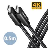 AXAGON | SPEED + USB-C, USB 20Gbps Cable, 0.5 m | BUCM32-CM05AB | USB Type-C to USB Type-C