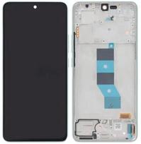 Ekranas tinkantis Xiaomi Redmi Note 14 5G su lietimui jautriu stikliuku ir rėmeliu Lavender Purple (service pack)