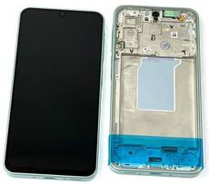 Ekranas tinkantis Samsung A266 A26 5G su lietimui jautriu stikliuku ir rėmeliu Mint (service pack)