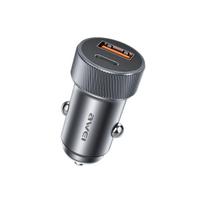 Automobilinis įkroviklis Awei C-857 33W USB-C/USB-A juodas