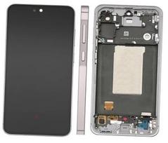 Ekranas tinkantis Samsung A566 A56 5G su lietimui jautriu stikliuku ir rėmeliu Awesome Pink (assembled service pack)